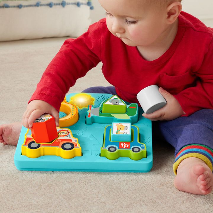 fisher-price-khmovani-sorteri-manqanebis-formebit-photo-3