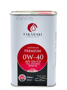 Product image of TAKASAKI 0W-40 ძრავის ზეთი 1 ლ