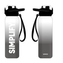 Product image of ბოთლი/Gradient Plastic Bottle with One-Touch  Flip Top Lid (1000mL, Black & White)