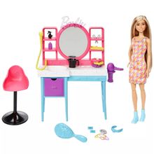 Product image of Mattel ბარბის სილამაზის სალონის სათამაშო ნაკრები