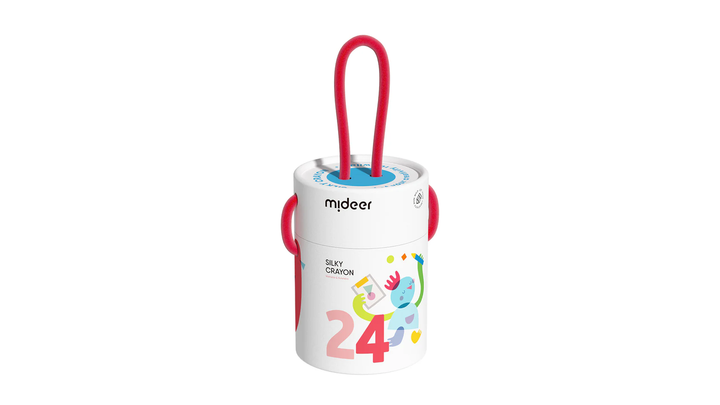mideer-silky-quick-dry-crayons-colorful-bucket-24-colors-feradi-fanqrebi