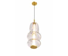Product image of BRILLOP 12170/1 BK შუშის 3000K 18W ჭაღი LED
