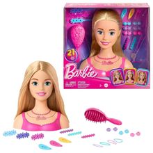Product image of MATTEL HMD88 20 აქსესუარით ბარბის სათამაშო ნაკრები თოჯინის თავი ვარცხნილობებისთვის