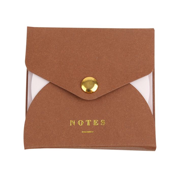 light-khaki-series-sticky-notes-set-with-metal-button-pdq-chasanishni-furtslebi