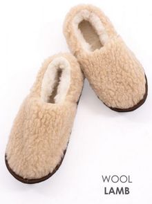 Product image of ოთახის ჩუსტი დახურული HALF BOOTS ნატურალური შალის კარამელი