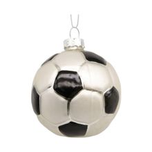 Product image of Christmas Club Collection Glass Soccer Ball Pendant ნაძვის ხის სათამაშო