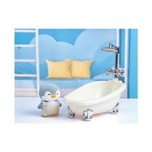 Product image of Mini Family Flocking Plush Toy & Bathtub Set სათამაშო ნაკრები