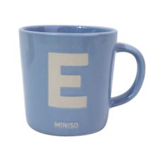 Product image of კერამიკის ჭიქა/Minimalist Alphabet Ceramic Mug 340mL (Blue)