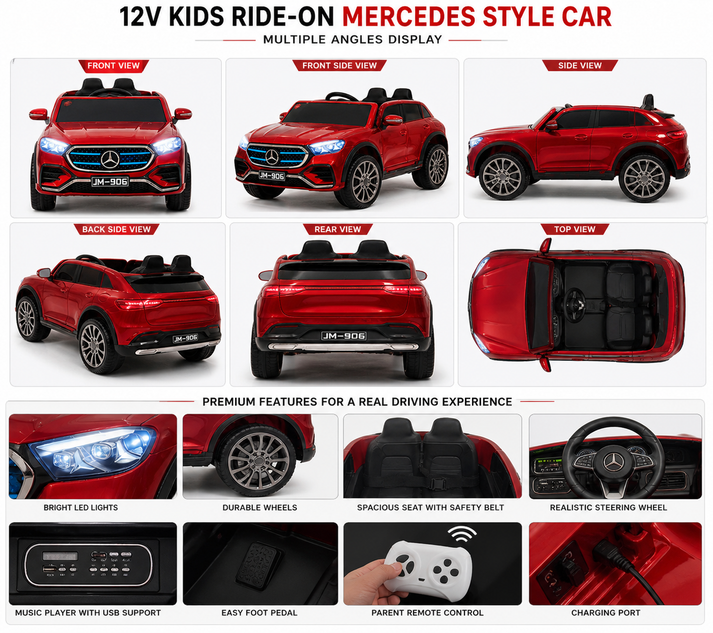 sabavshvo-eleqtro-manqana-mercedes-jm-906-r-2-dzrava-12v-photo-3
