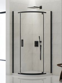 Product image of საშხაპე კაბინა New Trendy New Komfort black K-0469 90x90x195სმ-6მმ (გამჭვირვალე შუშა- პროფილი შავი)