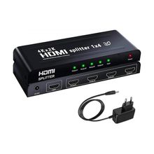 Product image of KINGDA KDSP0104 HDMI Splitter 1x4 with 3D Support გამანაწილებელი