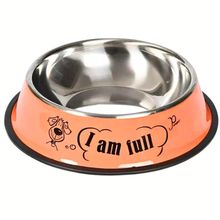 Product image of Stainless Steel Dog Bowl With Pattern შინაური ცხოველის ჯამი