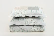 Product image of საწოლის გადასაფარებელი - MANDY DIGITAL PRINTED BEDSPREAD SET 240x250+50x70 CM (2) BLUE/BEIGE