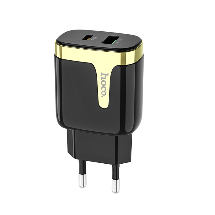 hoco-c79a-zeus-pdqc30-charger-settype-c-to-lightningeu-black-photo-2