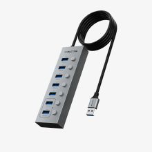 Product image of CABLETIME CT-HUBU7-AG 7-IN-1 USB-A to USB 3.0  HUB USB ჰაბი
