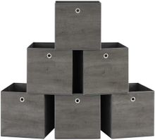 Product image of SONGMICS, შესანახი ყუთები, 4 ცალი, ნაცრისფერი, 33 x 33 x 33 სმ