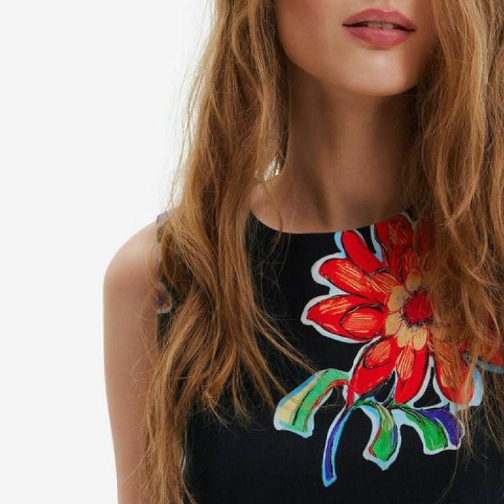 desigual-floral-print-mini-dress-qalis-mokle-kaba-feradi-qvavilebis-printit-photo-2