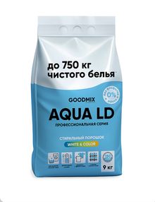 Product image of GOODMIX AQUA LD პროფესიონალური სარეცხი ფხვნილი ფოსფატების გარეშე 9კგ