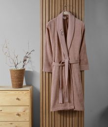 Product image of Manamo  Tiny Rose  ხალათი ბამბის ატმისფერი ნაქარგით L/XL