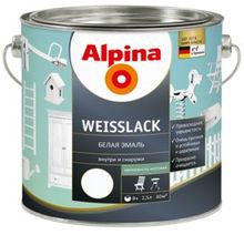 Product image of ემალი Alpina Weisslack თეთრი 2,5 ლ