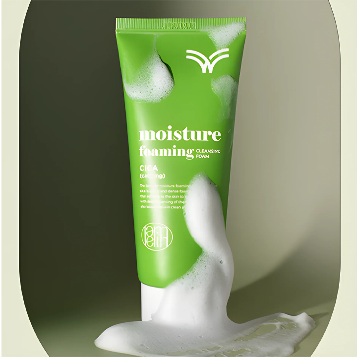 lamelin-moisture-foaming-cleansing-foam-cica-100ml-sakhis-dasabani-qafi-photo-2