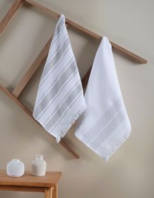 Product image of Manamo  Missi  სამზარეულოს პირსახოცი ბამბის ნაცრისფერი ჟაკარის 50x70 სმ (2ც)