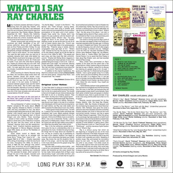 ray-charles---whatd-i-say---180-gram-2-bonus-tracks-vinilis-firfita-photo-2