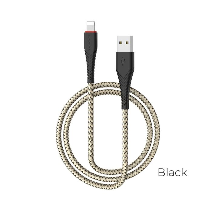 borofone-bx25-powerful-charging-data-cable-for-lightning-black