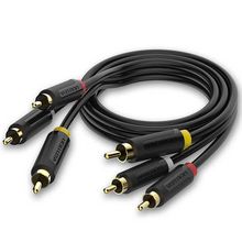 Product image of VENTION BCABG 3RCA Male to 3RCA Male AV Cable 1.5M Black