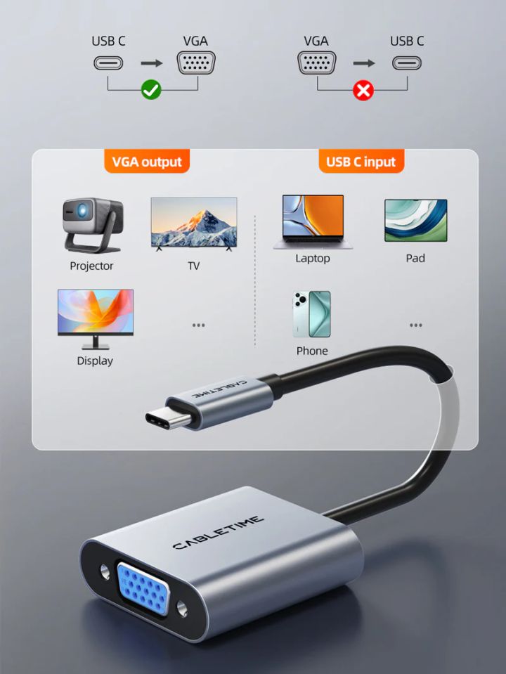 cabletime-ct-c160-pu31-cmvga1-s-usb-c-to-vga-adapter-vga-gadamqvani-photo-2