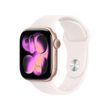 Product image of Apple Watch Series 11 GPS 42mm Rose Gold Aluminium Case With Light Blush SB MEU44 M/L სმარტ საათი