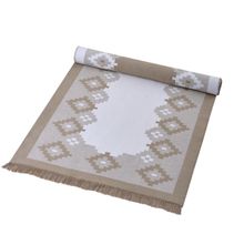 Product image of ხალიჩა -  SQUARE ACRYLIC FRINGED RUG 120X180 CM BEIGE