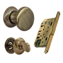 Product image of Morelli სახელურის კომპლექტი სანტექნიკური MHR-1-WC AB antique bronze