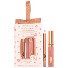 Product image of Charlotte Tilbury&nbsp;Mini Pillow Talk Glossy Lip Duo Pillow Talk Fair სამგზავრო ზომის ტუჩის გლოსი და ფანქარი
