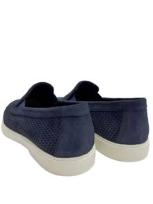 Product image of SLIP ON PERF.S.SUEDE DARK BLUE ლოფერი