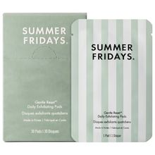 Product image of SUMMER FRIDAYS gentle reset daily exfoliating pads 30ცალი სახის ამქერცლავი დისკები