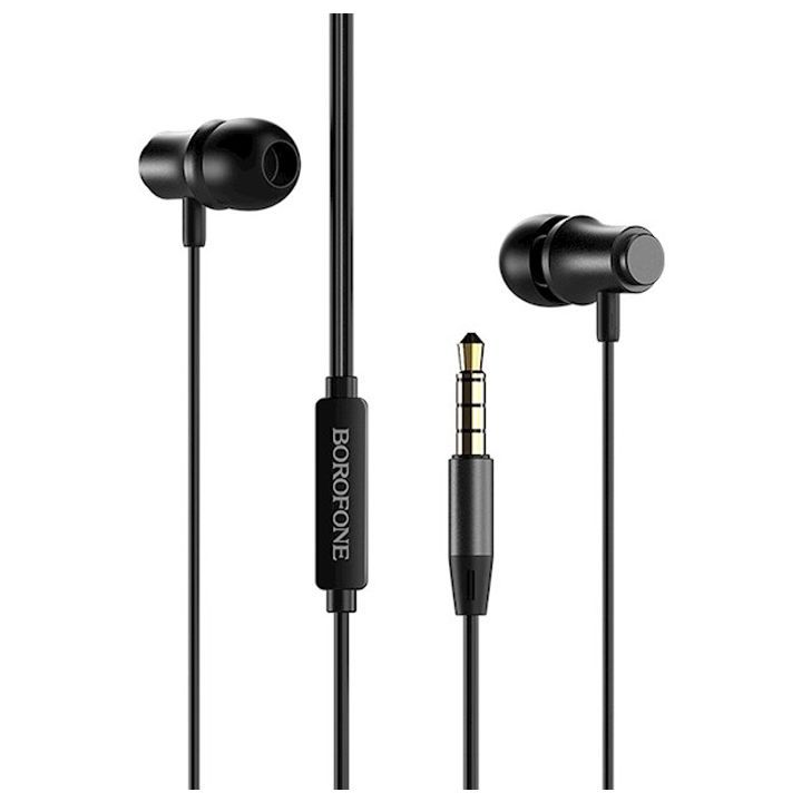 borofone-bm29-gratified-universal-earphones-with-mic-black