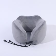 Product image of კისრის ბალიში/Business Series Adjustable Memory Foam Neck Pillow(Gray)