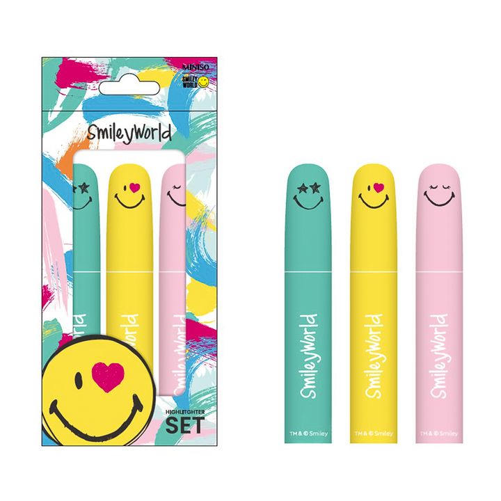 markerebis-nakrebismileyworld-collection-marker-set-3-pcs