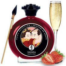 Product image of Shunga სხეულის საღებავი მარწყვის შუშხუნა ღვინო