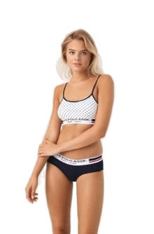 Product image of U.S. Polo Assn. 66252 ქალის საცვლები ორეული (თეთრი, ლურჯი)