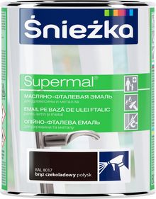 Product image of ემალი ზეთოვან-ფთალური Sniezka Supermal RAL8017 800 მლ პრიალა შოკოლადისფერი
