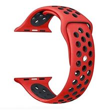 Product image of APPLE WATCH BRACELET 38/40MM BLACK/RED სმარტ საათის სამაჯური