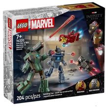 Product image of LEGO MARVEL 76320 IRON MAN & WAR MACHINE VS. HAMMER DRONES 204ც