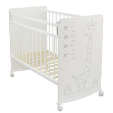 Product image of SKV Company Giraffe ხის საბავშვო საწოლი გორგოლაჭებით