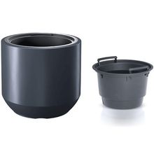 Product image of PROSPERPLAST DBHEW400 S433 ანტრაციტი 36 ლ პლასტმასის ქოთანი