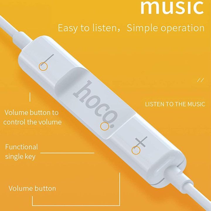 hoco-earphone-m65-special-sound-type-c-wire-control-earphone-s-with-micwhite-photo-4