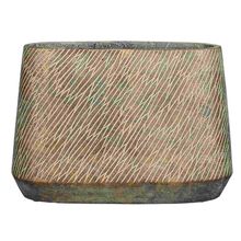 Product image of ქოთანი კერამიკული Camino pot oval d. brown - l42xw20xh30cm