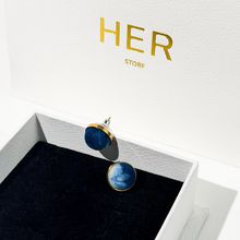 Product image of მოოქროვილი საყურეები ნაჭრის ტექსტურით