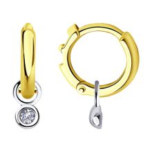 Product image of REDBERRY კომბინირებული ოქროს საყურე